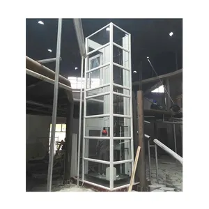 Lift lift perumahan hidrolik lift lengkap 400kg lift rumah mini lift pandangan penumpang kecil dalam ruangan