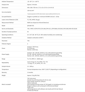 Analizador de TOC/TNb de Laboratorio HACH QP1680 con Combustión a Alta Temperatura y Muestreador Automático para Análisis de Calidad del Agua - Product Image 4