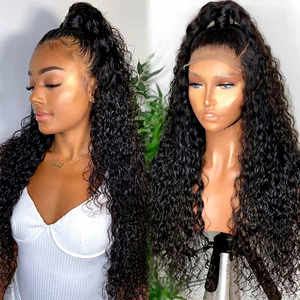 Parrucca 360 Water Wave Lace Front HD, Parrucche Brasiliane con Frontale in Pizzo per Donne Nere, Capelli Umani Ricci 13x4 13x6 - Product Image 1