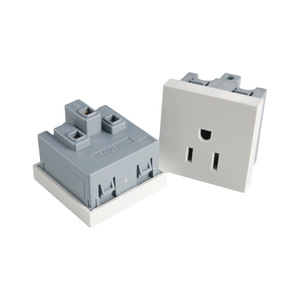 Trắng điện treo tường mở rộng ổ cắm EU Anh AU US 45*45mm 10A 13A 16A nhúng Cassette Ổ cắm điện Modular loại - Product Image 3