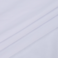 Tissu tricoté 100% polyester à mailles fines 120-130GSM75D36F, séchage rapide, respirant, léger, jacquard, maille, t-shirts, uniformes de sport