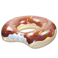 Taille Lager 120cm conception de donuts mignon adulte bébé piscine gonflable flottant anneau de natation sûr