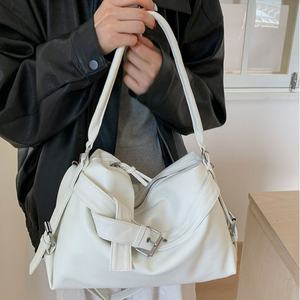 Bolso de Mano de Cuero PU Impermeable Estilo Vintage para Mujer, Diseño Personalizado, Gran Capacidad, Dos Correas, Cierre de Cremallera, Portátil - Product Image 3