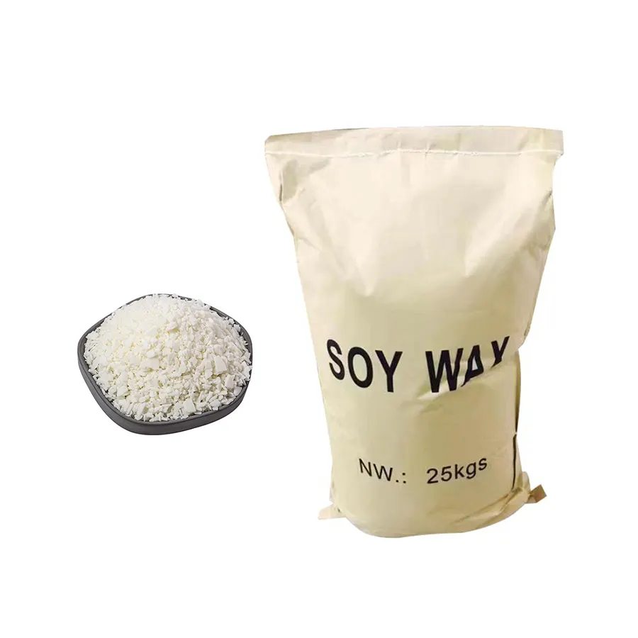 Vero profumo fiocchi di cera di soia naturale puro al 100% per la produzione di candele cera di soia sfusa fornitore di cera di soia KG