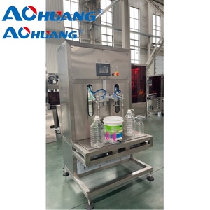 Şarap suyu süt yağı emtia plastik cam şişeler torbalar çanta Motor için yarı otomatik yerçekimi kendinden akışlı sıvı makinesi - Product Image 6