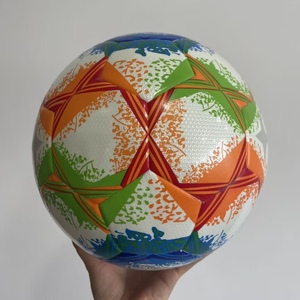 Factory Direct Wholesale Eco Friendly Thermal Bonded PU Lightweight Durable Indoor/Outdoor Soccer <b>Ball</b> Standard Size 5 Sports - Product Image 1