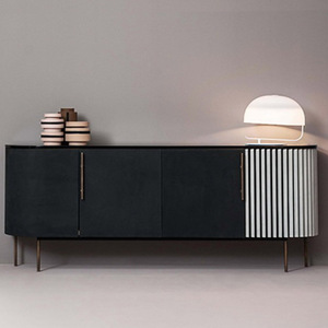 Moderno lusso grigio ovale <span class=keywords><strong>Tv</strong></span> Stand in legno <span class=keywords><strong>Tv</strong></span> 85 pollici Console Cabinet turchia Design <span class=keywords><strong>Tv</strong></span> unità da tavolo per soggiorno mobili - Product Image 2