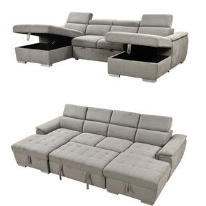 आपूर्तिकर्ता आधुनिक सोफे से बाहर निकाला गया आर्मचेयर चीन भंडारण कंटेनर के साथ सोफे बिस्तर के पीछे से बाहर निकाला गया - Product Image 1