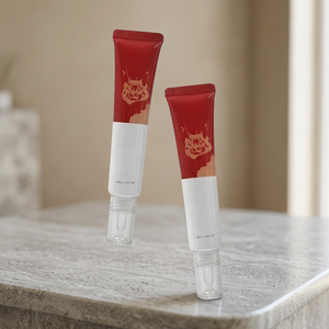 Contenant cosmétique de luxe, tube en plastique PE rose souple pour soins de la peau, 10 ml, 15 ml, 25 ml, 30 ml, 35 ml, applicateur compte-gouttes pour crème pour les yeux, tube pour sérum - Product Image 3