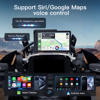 Écran tactile OLED de navigation GPS 6 pouces sans fil CarPlay Android Auto pour moto, support tableau de bord, aide au recul, MP3, garantie 1 an