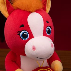 Muñeco de Fieltro del Año Nuevo Chino del Caballo 2026, Oso de Peluche del Zodiaco del Caballo, Alivio del Estrés, Regalo de Año Nuevo, Adorno para Eventos - Product Image 4