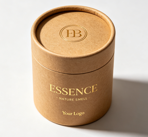 Scented Candle <b>White</b> Paper Tube Packaging Recyclable Cylindrical <b>Box</b> for Home Fragrance - Product Image 2