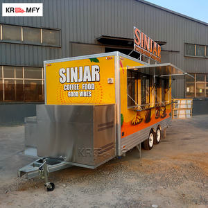 Remolque Móvil para Mercado Nocturno, Equipo de Cocina para Pollo Frito, Carrito de Concesión Callejero, Puesto de Comida Rápida, Fibra de Vidrio y Aluminio - Product Image 2