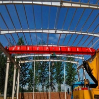 Pont roulant monopoutre sur rail avec palan pour le chargement et le déchargement de marchandises dans les hangars logistiques
