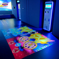 Solution de projection interactive mobile autonome pour le fitness, projecteur de sol interactif pour centre commercial