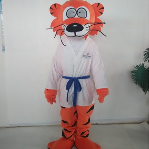 <span class=keywords><strong>Costume</strong></span> de mascotte de <span class=keywords><strong>tigre</strong></span> de karaté drôle CE sur mesure pour adultes - Product Image 2