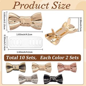 CRASPIRE Etiquetas para Bolsos Hechas a Mano en Varios Colores, Etiquetas para Bolsos en Oro Rosa, Plata, Bronce Antiguo y Negro, con Lazo, para Coser, Unisex - Product Image 2