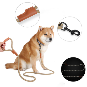 New Dog Traction Rope Faux Nylon Reflective Dog Rope Explosion Proof <b>Pet</b> Dog Traction Rope Spot Wholesale - Product Image 3