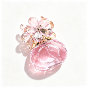 Profumo da Donna Eau De Parfum in Flacone di Vetro Rotondo con Tappo Multicristallino, Fragranza Floreale e Fruttata, Spray per Signore - Product Image 3