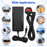Adaptateur de bureau 12V 3A AC 100-240V avec prise UK, certifié CE FC RoHS 50/60Hz 36W, pour routeur et moniteur - Vente directe usine