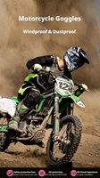 Lunettes de sport de motocross personnalisées avec verres anti-UV400 de style roll-off, optimales pour le cyclisme et la conduite