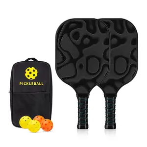 Pickleball set raket desain kustom pembeli gaya T700 serat karbon beku Pickleball Paddle