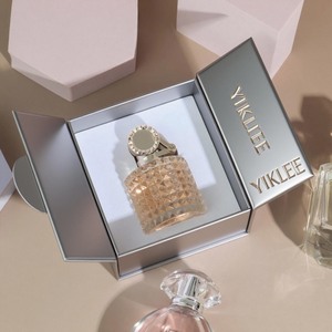 Sang Trọng Vàng Nước Hoa Hộp Cho 50Ml Đôi Cửa Từ Đóng Cửa Với Bọt Chèn Bạc Cao-End Trung Đông Quà Tặng Bao Bì - Product Image 4