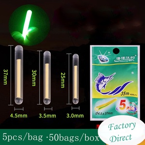 Palitos Luminosos Verdes de 12 Horas de Duración, Directo de Fábrica, para Aparejos de Pesca, Paquete de 50, Iluminación para Pesca Nocturna - Product Image 2