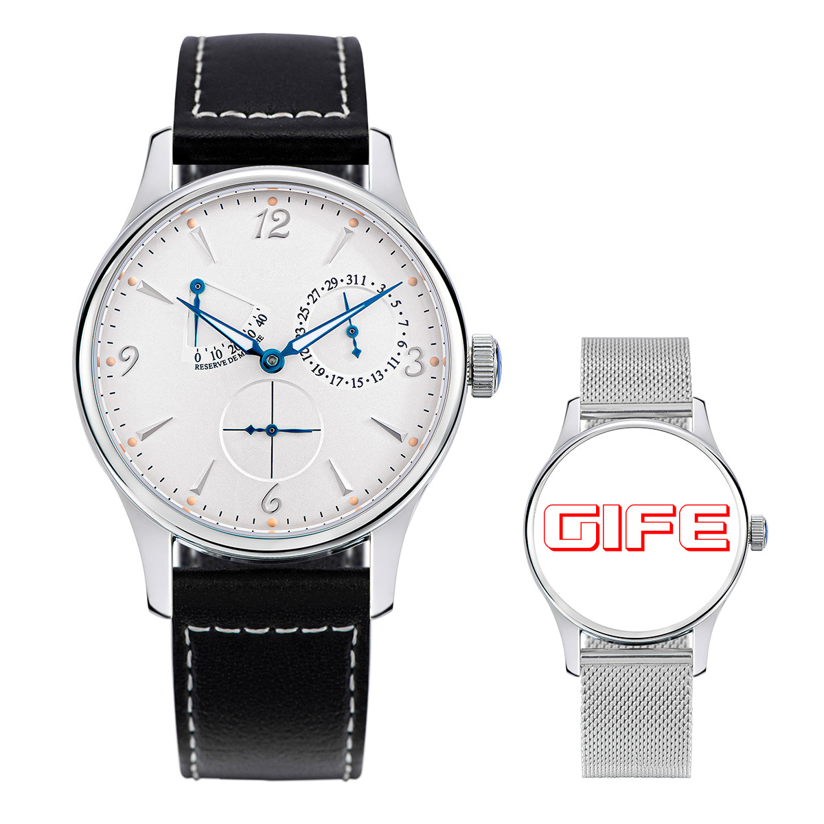 White Leather strap