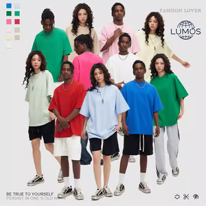 Camiseta de Algodón Puro de Alta Calidad, 370G, Talla Europea, Color Blanco Sólido para Hombre, Personalizable con Logotipo - Product Image 1