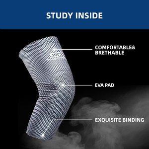 Đai hỗ trợ đầu gối có logo tùy chỉnh, chất liệu thun co giãn, băng quấn đầu gối thể thao, đai đầu gối bằng chất liệu EVA đàn hồi - Product Image 3