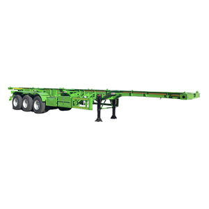 3 trục 40 ft Skeleton Trailer bán phẳng <span class=keywords><strong>container</strong></span> tàu sân bay với đầu giường 40 feet xe tải rơ moóc để bán - Product Image 1