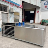Machine à glace en blocs 10KG, 3 tonnes/24h, automatique, en acier inoxydable, avec système de refroidissement industriel, capacité de stockage 500kg, 220V/380V