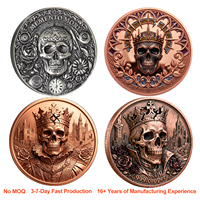 Pièce de monnaie en cuivre personnalisée avec relief 3D Lion, Loup, Aigle – Pièce de collection commémorative en métal – Vente directe usine