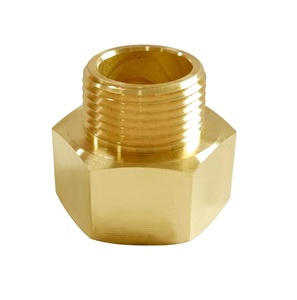 Adaptateur de raccord de tuyau hexagonal en laiton avec filetage NPT femelle 1/2 pouce x filetage NPT mâle 1/2 pouce - Product Image 3