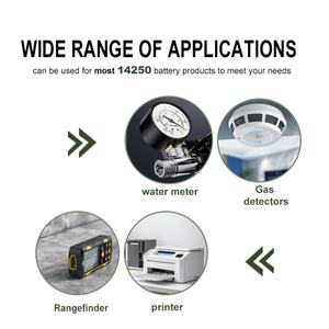 IILEER Batería Recargable de Iones de Litio 14250 280mAh 1036mWh 3.7V con Carga Tipo-C para Juguetes/Luces, Gran Venta - Product Image 6