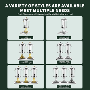 Vincitori commerciale 8L 16L acciaio inossidabile dorato caldo e freddo distributore di bevande succo di birra acqua <span class=keywords><strong>limonata</strong></span> refrigeratore con tubo di ghiaccio - Product Image 6