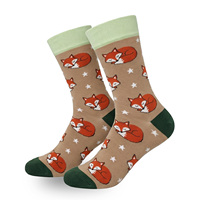 Chaussettes fantaisie pour hommes, personnalisées avec logo, motif dessin animé, respirantes, tendance, vente en gros, haute qualité