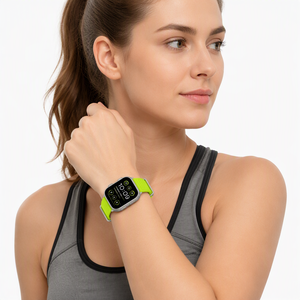 Apple Watch 46mm対応 スリムスリービーズ ナローウエスト ソフトで通気性のあるシリコンスポーツストラップ - Product Image 3