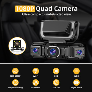 Cámara para Auto W7 de 4 Canales, 3 Pulgadas IPS, Visión Nocturna, WiFi, DVR para Auto, Cable OBD, Grabador HD 1080P, Control por Aplicación, Caja Negra para Auto - Product Image 3