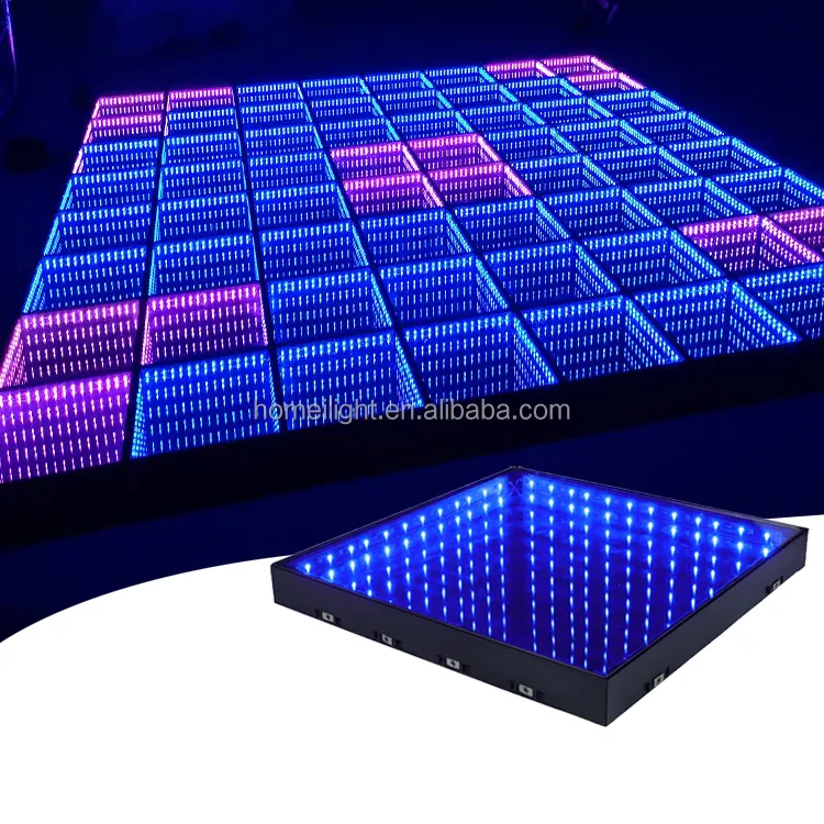 ワイヤレス磁気DJディスコナイトクラブLED照明EevntsアップライトRGBカラフルなステージ効果3Dミラーアビスダンスフロア