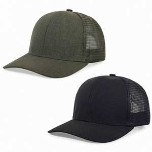 Casquettes Trucker Snapback à 6 Panneaux à Visière Courbe en Gros, Personnalisables, en Maille Vierge, Tendance, pour l'Extérieur, Modèle Standard - Product Image 1