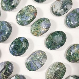 Venta al por mayor de cristales de ágata natural, artesanías de piedra, ágata musgosa a granel, piedra de palma para meditación - Product Image 3