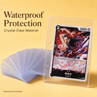 Porte-cartes de crédit et passeports 3 x 4 à chargement latéral et par le haut, anti-RFID, en PVC, pour cartes de visite et cartes d'identité