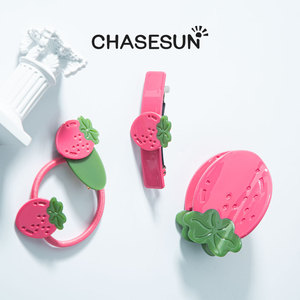 Pince à cheveux fraise 12 cm en acétate de haute qualité pour usage quotidien - Product Image 4