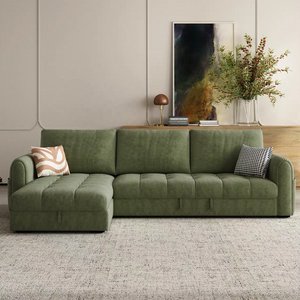 EU Zayshine Modern 4-seater L-Shape Living Room Set Modular Apartment Villa Corner Adjustable Storage Bed - Product Image 3