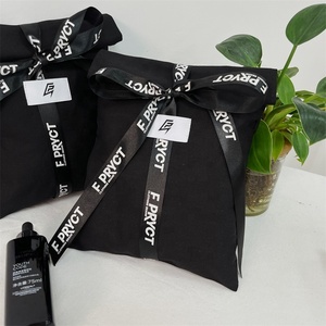 BSCI Cotton <b>Envelope</b> <b>Gift</b> Packaging Cloth Dust Bag Black Luxury Jewelry Cosmetic Dust Bag Recycled Cotton Canvas Dust Pouches - Product Image 5