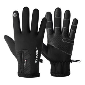 Guantes Deportivos de Invierno Unisex DSX de Algodón, Impermeables, Antideslizantes, Forrados de Piel, con Pantalla Táctil - Product Image 1