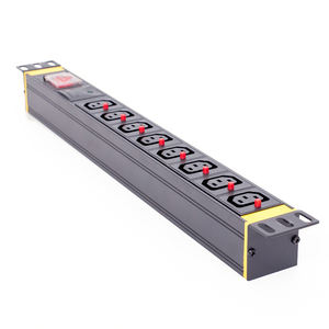 ตู้กระจายพลังงานแบบ PDU สวิตช์ป้องกันไฟกระชากมาตรฐาน IEC C13 PDU เต้าเสียบกันดึงออกได้8แบบ - Product Image 2