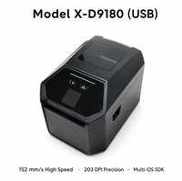 Imprimante d'étiquettes USB de bureau 203 dpi pour bijouterie, création d'autocollants codes-barres pour marquage de prix de bagues et affichage sur comptoir de magasin